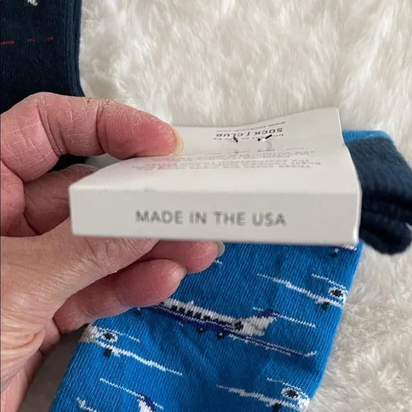 Boys Airplane Pattern Socks - Navy and Blue - Picture 8 of 8